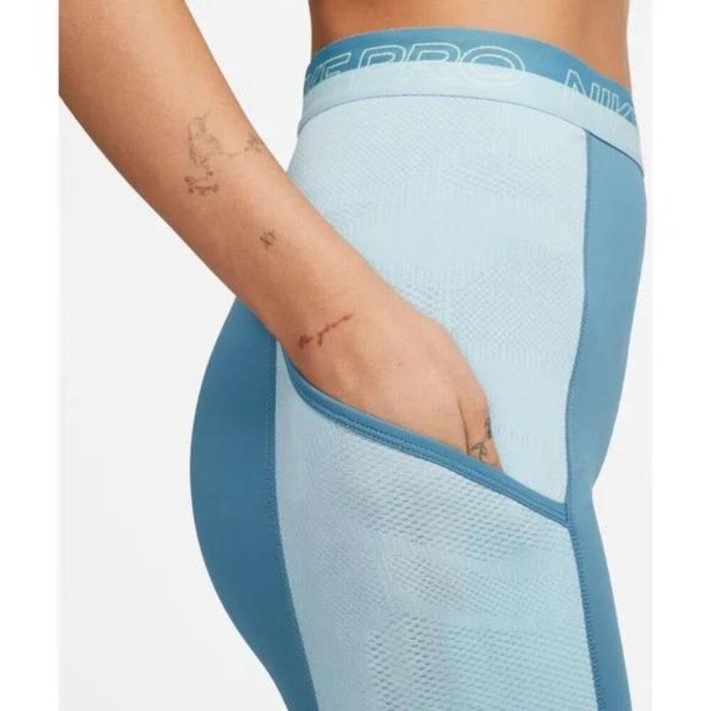 NWT Nike Women's Pro High-Waisted 7/8 Training Leggings - Picture 3 of 7